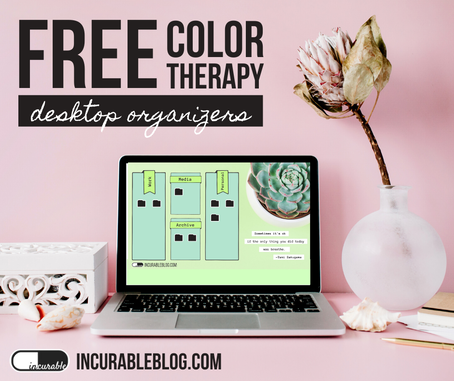 Free Color Therapy Desktop Organizers